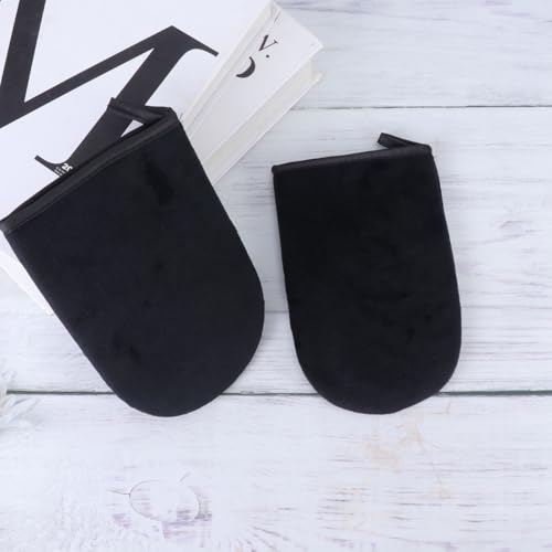 Healeved 4 Pcs Self Tanning Applicator Mittens Sun Screens Lotion Mini Face Tanning Mitt Face Applicator Mitt Self Tanner Mitt Tanning Exfoliator Mitt Bath Mitt Sunscreen Essential Oil - Image 2