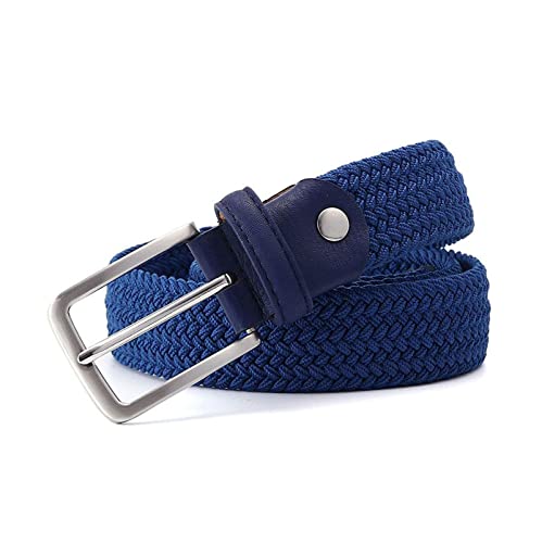 Ceinture élastique tissée pour homme en nylon tressé noir pour jeans
