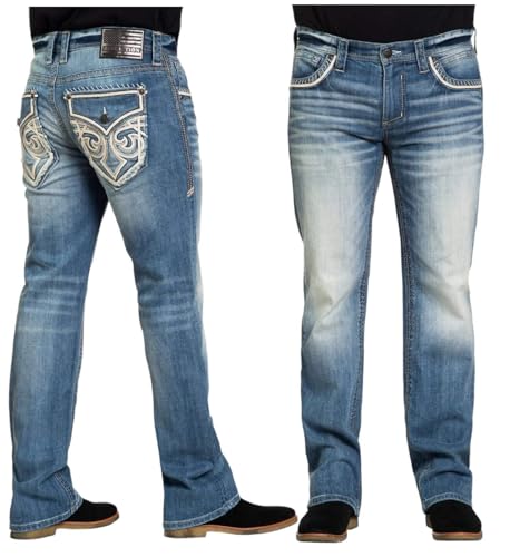 Affliction Men's Denim Jean Blake Section Inseam 34