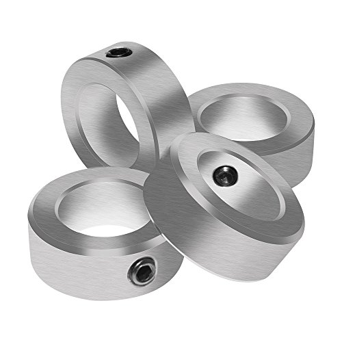 azssmuk 5834 bore solid steel style zinc plated set screw shaft collars for lawn tractorgarage doors