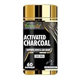 Vitaminnica Activated Charcoal 300mg | 60 Capsules | Vegan & Natural | Digestion Supplement for Gut, Supports Detox | for Bloating Relief, Gas, Digestion, Flatulence