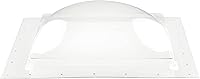 Vista 2 de RecPro Cúpula exterior para tragaluz RV Claraboya exterior universal de 14 x 14 pulgadas (transparente)