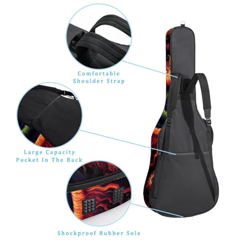 Housse pour guitare electrique etanche 101.6 cm sac transport guitare classique Oxford