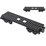 6IN1 City Freight Train Car Building Set, DIY Toys for Teens and Adults, Compatible with Lego 630 Building Accessory ( Train Base )