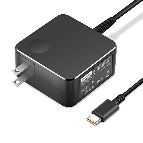 USB-C Laptop Charger 45W for Lenovo Chromebook 2nd 3rd Gen 100e 300e 500e C330 C340 E480 E580 Yoga A485 C930 C940 ThinkPad T480 T480s T490S T590 T580 T580s E490 L580 AC Adapter Power Supply