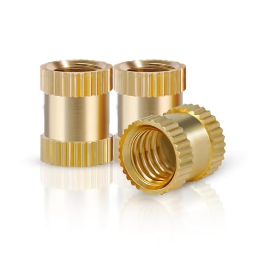 Quevaeco 100pcs M3 Heat Set Inserts, Brass Threaded Insert for Plastic and 3D Printing, M3x6x4.5mm