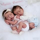 RXDOLL Bébé Reborn Jumeaux et Jumelles Filles Réalistes 45CM Bebe Reborn...