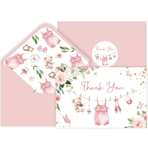 Carte de voeux fête prénatale et remerciements pour table d'invités