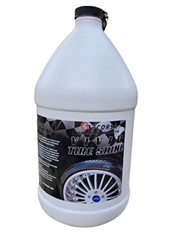 GV Corsa Detailing Products Vivid Tire Shine, Tire Dressing, Tire Gloss, Tire Shine Spray, car tire shine (1 Gallon)