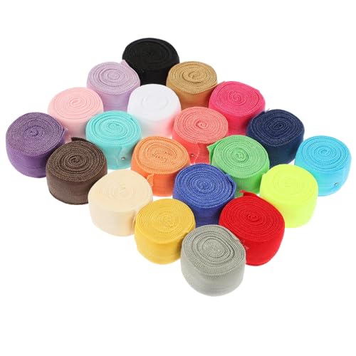 Artibetter 20 Rolls High Elasticity Braided Elastic Band Wide for Sewing DIY Crafts and Clothing Durable Versatile and Easy to Cut for All Your Creative Needs