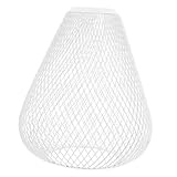 Protection de lampe vintage : matériau durable : fabriqué à partir de treillis métallique en fer, cet abat-jour est robuste et résistant à la déformation, garantissant une utilisation à long terme, cage de lampe creuse