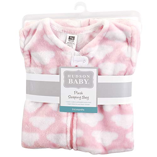 Hudson Baby Unisex Baby Plush Sleeping Bag, Sack, Blanket, Pink Clouds Plush, 6-12 Months #TOP1