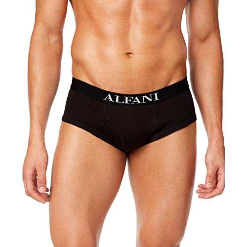 Alfani Mens Big & Tall Cotton Classic Briefs Black 3X