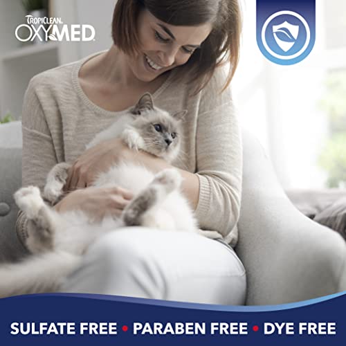 Tropiclean Oxymed Waterless Cat Shampoo And Conditioner, A No-Rinse Cat Wash For Hairball Relief 7.4 Ounce #TOP3