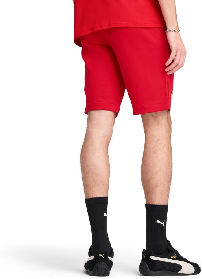 PUMA Men's Standard Scuderia Ferrari Race Fleece 10" Shorts, Rosso Corsa SS25, X-Large - Image 2