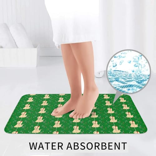 Tapis de bain 3 pièces absorbant contour WC et coiffeuse - 7