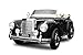 Produktbild Toyas Mercedes Benz 300s Oldtimer Lizenz Kinderfahrzeug mit 2X 35W Motor Kinderauto Elektroauto Fernbedienung MP3 Anschluss in Schwarz