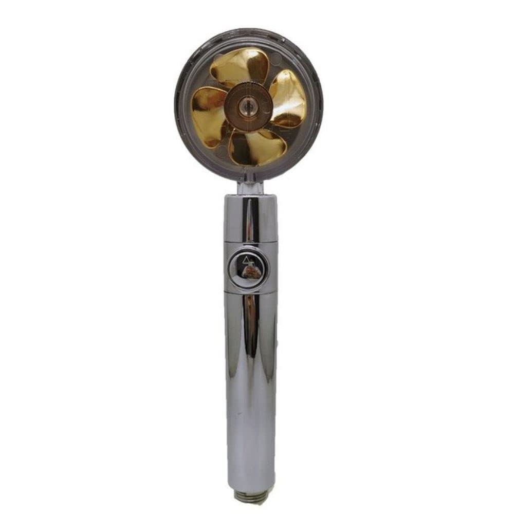 Pommeau de douche pivotant pour salle de bain familiale jaune dynamique