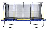 Upper Bounce Easy Assemble Spacious Rectangular Trampoline with Fiber Flex Enclosure Feature