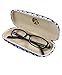 JAVOedge Blue Elephant Fabric Print Eyeglass Case