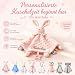 Personalisierte Schnuffeltuch Baby mit Namen aus Weichem Minky Dot Stoff