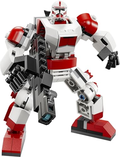 Image of LEGO Star Wars Clone Shock Trooper Mech Toy Building Set - Posable Figure for Action Play - 75448