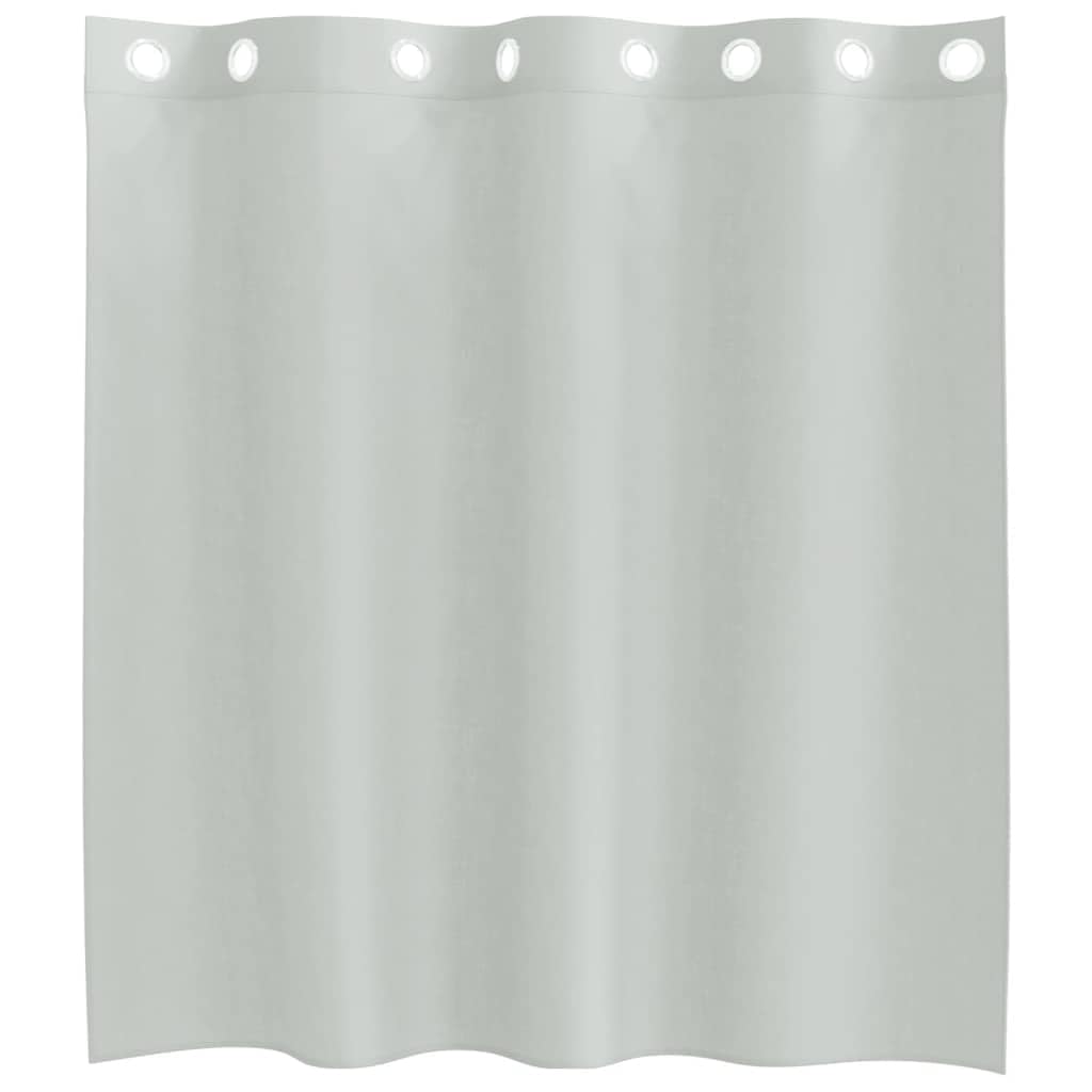Light Gray woalowe zasłony z grommetami, 2 sztuki, 140 x 140 cm, półprzezroczyste panele okienne z poliestru, łatwy montaż do salonu, sypialni, termoizolacyjne