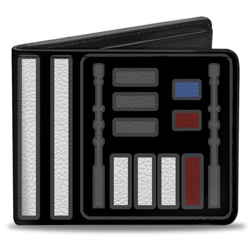 Buckle-Down Men's Bifold Wallet Star Wars Darth Vader, 4.0