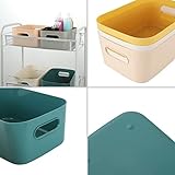 ASelected 6 Stück Aufbewahrungsbox, Aufbewahrungskorb Kunststoff, Aufbewahrungsboxen, Mehrere Farben, Aufbewahrungskörbe, 24 x 16 x 9 CM, Aufbewahrungsboxen für Küche, Schrank, Büro
