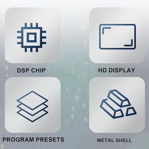 Ecualizador Profesional Digital, Analizador de Espectro Musical LED con Reducción de Ruido, 99 Presets y Memoria para 100 Efectos de Sonido, Ajuste Preciso de Audio para Estudio miniatura 4