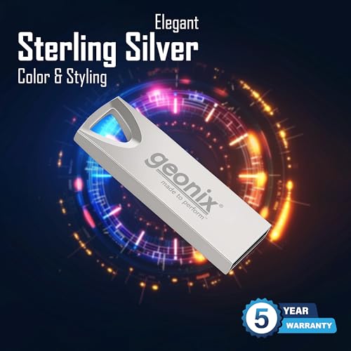 Geonix Pendrive I Silver I USB 2.0 I Keyring Design I Lightweight I Variant 8GB I 5 Years Warranty - Image 3