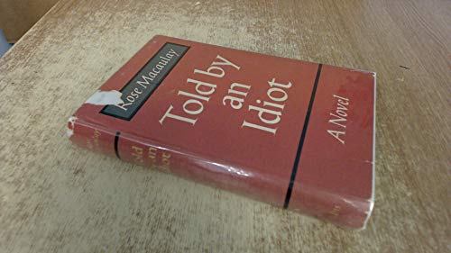 Told by an Idiot 0002218038 Book Cover