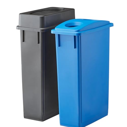 Caneca Slim Rectangular 23 Galones con Tapa