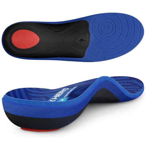 WalkHero Arch Support Insoles - Plantar Fasciitis Insoles, Total Support Relieve Foot Pain and Heel...