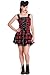 Produktbild Hell Bunny Harley, G: L, Bondagekleid, tartan, rot, Punk, Emo, Lolita, Goth