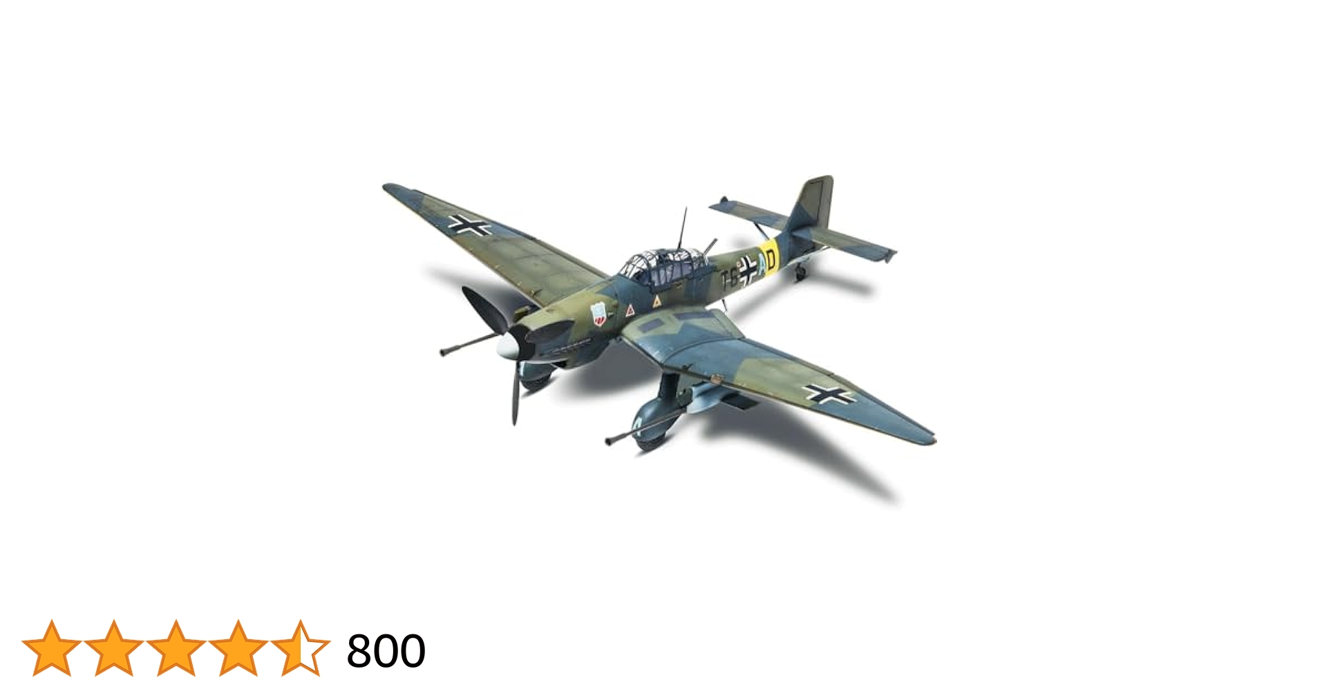 レベル1/48 Ju87Gシュトゥーカ ドイツ爆撃機 戦闘機プラモデル完成品 1/48 Ju87-G急降下爆撃機 WW2ドイツ 戦闘機プラモデル完成品