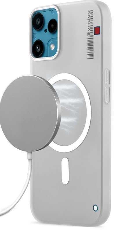 Image of Mr. Case Back Cover for Nothing Phone 3A Lite 5G Elegant Frosted White Translucent Back Only Compatible with Wireless Magnetic Accessories | Anti-Scratch Shockproof Phone Case - White