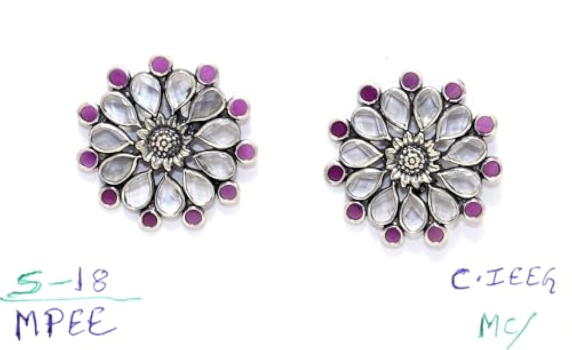 925 Sterling Silver Cubic Zirconia Stud Earrings