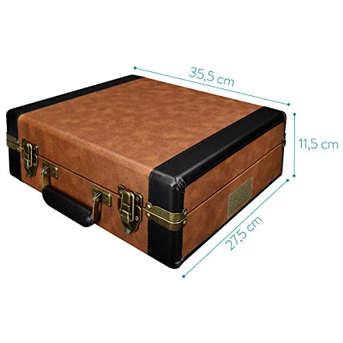 Navaris Platine Vinyle Tourne-Disque – 33/45/78 Tours – 2X Haut-Parleur intégré – Conversion Vinyle vers MP3 – Valise… - Les Beatles, Paul McCartney, John Lennon, RIngo Starr, George Harrison Navaris Platine Vinyle Tourne-Disque - 33/45/78 Tours - 2X Haut-Parleur intégré - Conversion Vinyle vers MP3 - Valise… – Image 7