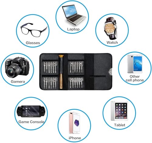 Image of DIY Crafts 25 in 1 Screwdrivers, Professional Electronics Repair Tool Kit With, Precision Screwdriver Set, Glasses Screwdriver, Laptop Screwdriver Watch Kit, Computer Set Kits:- (2)