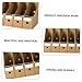 Lurrose 10Pcs Versatile Office Files Storage Holders Multi Functional File Boxes for Home Library Classroom Dormitory Material Design for Easy