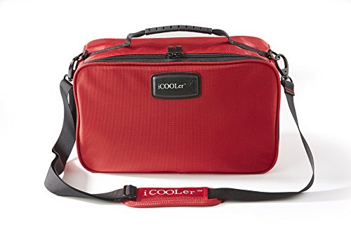 iCOOLer Freezable Lunch and Beverage Bag (Large, Red)