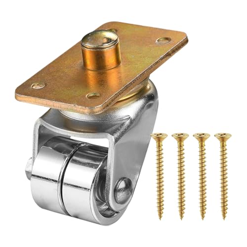 Upright Piano Wheels Casters - Replacement Chair Caster Wheels, Caster 360 Degree Swivel, Piano & Furniture Casters 360 Degree Swivel | Durable Rust Resistant Metal Plate Casterr Smooth Rolling