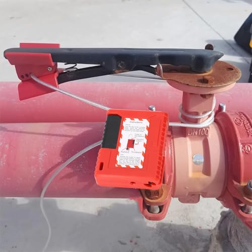 Bloqueio de cabo de etiquetagem de bloqueio - Cadeado de segurança de aço inoxidável, cabo ajustável