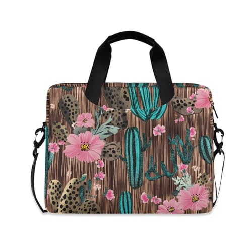Funda para portátil ALAZA con estampado Leopardo y flores 13-15.6 pulg