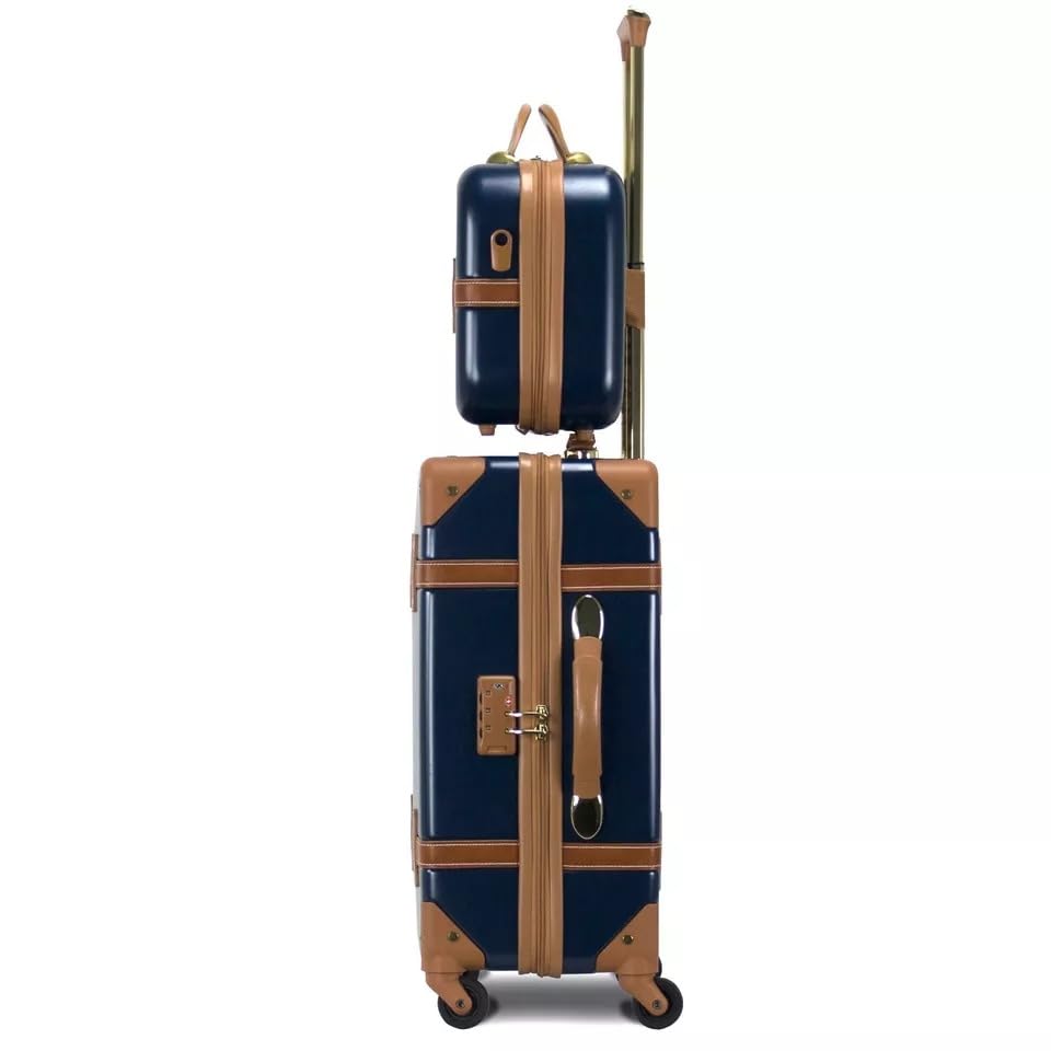 VcJta Spinner Carry-On Luggage Set - Stylish Navy 2-Piece Travel Kit for Efficient Packing & Organizing4