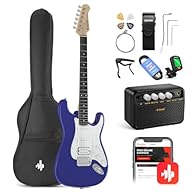 🎸[H-S-S pickups] Donner electric guitar has two classic Single-coil pickups and one power 203S Humbucker pickup. 5 ways pickup switches and 2-tone & Volume controls for choosing. Suitable for both beginners and professionals. H-S-S pickups are not ju...