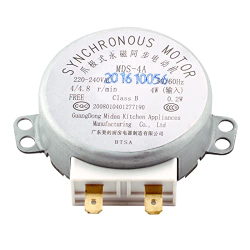 Riiichflowshop pour pièces de Four à Micro-Ondes Moteur synchrone pour Four à Micro-Ondes Moteurs à Plateau MDS-4A AC220-240V 50/60Hz