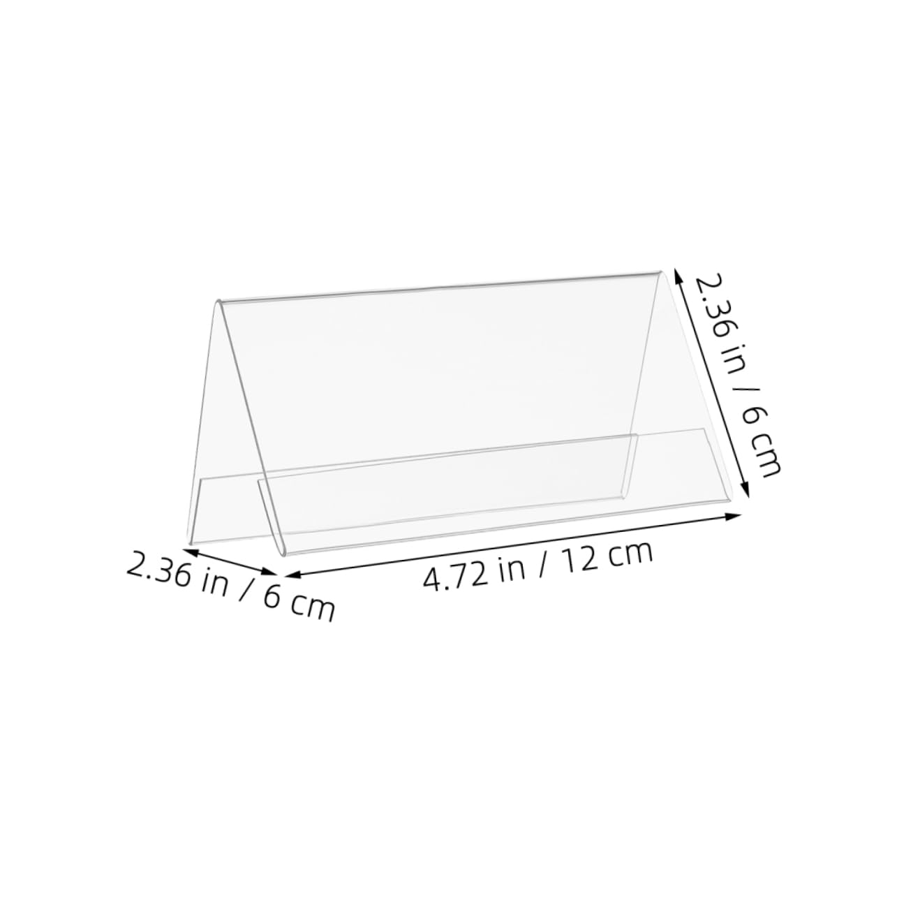 Cabilock 8pcs Acrylic Name Sign Cards Desk Name Plates for Meetings Large Acrylic Sign Blanks Rounded Edges for Business Events