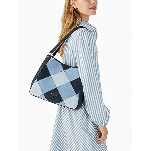 kate spade new york womens Leila Patchwork Suede Medium Triple Compartment Shoulder2